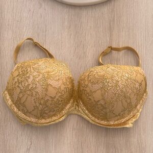 Victoria's Secret Gold Lace Bra